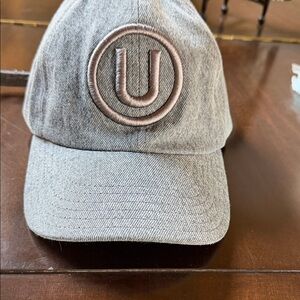 Gray Cap with Embroidered Logo